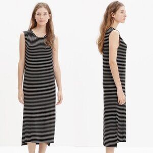 Madewell Sleeveless Striped Tee Dress Women’s Size Small